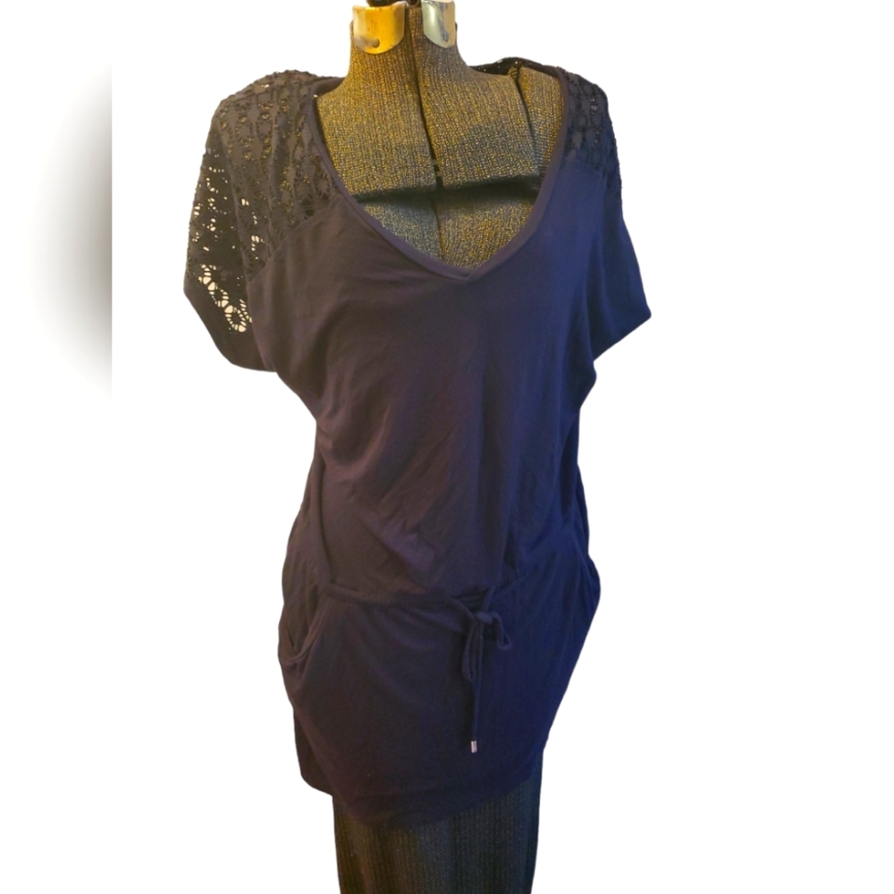 Reg $129 Calvin Klein Black Pull over dress size L